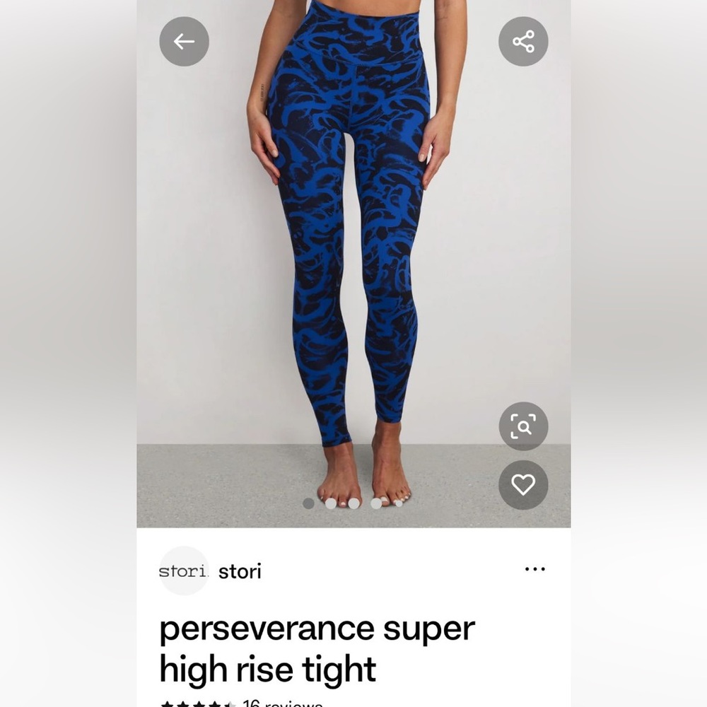NWT Brand New Stori Perseverance SuperHigh Rise Tight. Size 8 Never Worn - Picture 2 of 2